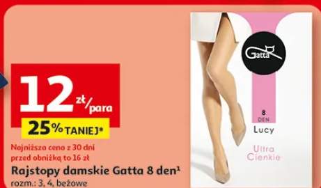 Rajstopy damskie Gatta 8 den Lucy Ultra Cienkie