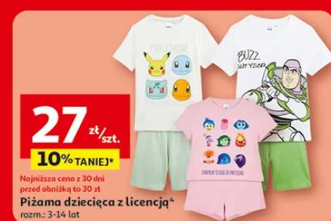 Piżama dziecięca z licencją Inextenso rozm. 3-14 lat