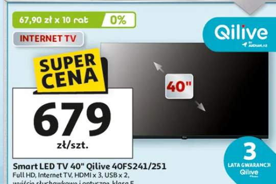 Smart LED TV 40" Qilive 40FS241/251