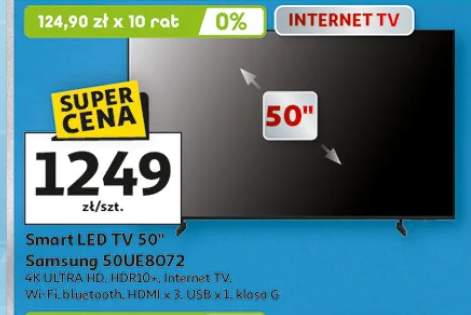 Smart LED TV 50" Samsung 50UE8072