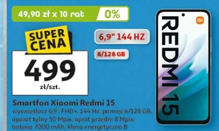 Smartfon Xiaomi Redmi 15 6/128GB 6,9"
