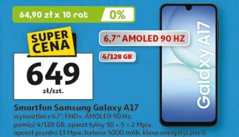 Smartfon Samsung Galaxy A17 4/128GB 6,7"