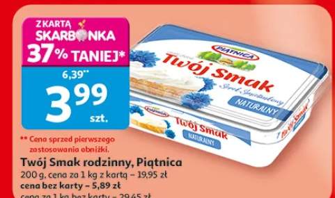 Ser twarogowy Twój Smak rodzinny naturalny Piątnica