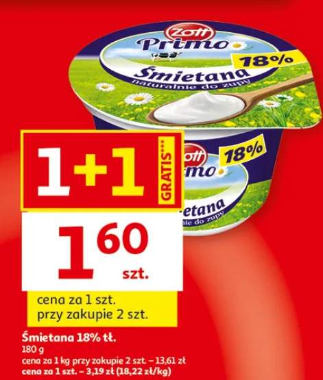 Śmietana 18% tł. Zott Primo