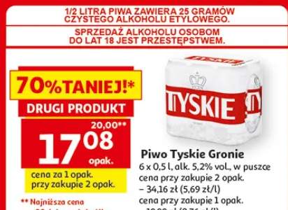 Piwo Tyskie Gronie w puszce