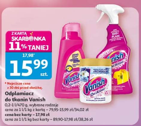 Odplamiacz do tkanin Vanish Oxi Action