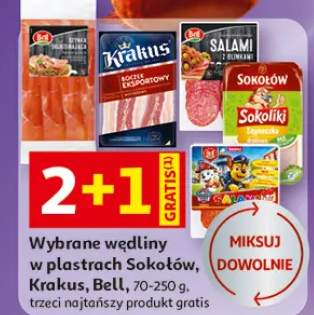 Wybrane wędliny w plastrach Krakus