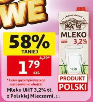Mleko UHT 3,2% z Polskiej Mleczarni
