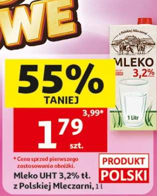 Mleko UHT 3,2% z Polskiej Mleczarni