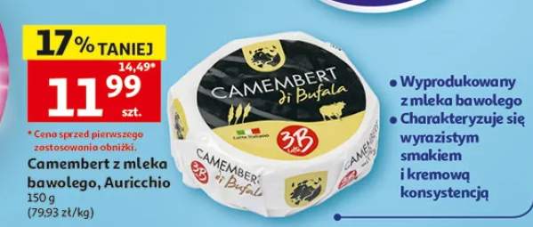 Camembert z mleka bawolego Auricchio