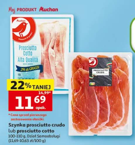 Szynka prosciutto cotto Auchan Dział Samoobsługi