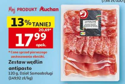 Zestaw wędlin antipasto Auchan Dział Samoobsługi
