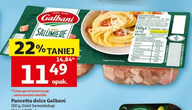 Pancetta dolce Galbani Dział Samoobsługi