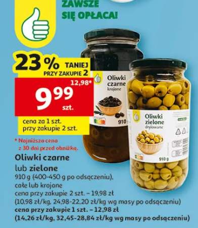 Oliwki zielone drylowane Auchan