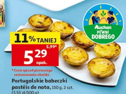 Portugalskie babeczki pastéis de nata Auchan