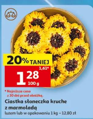 Ciastka słoneczka kruche z marmoladą