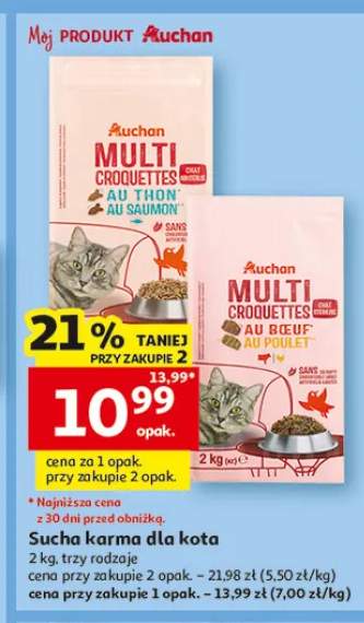 Sucha karma dla kota Auchan Multi Croquettes