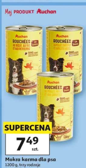 Mokra karma dla psa Auchan Bouchées