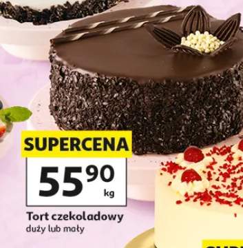 Tort czekoladowy Auchan duży lub mały