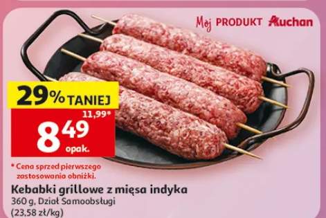 Kebabki grillowe z mięsa indyka Auchan