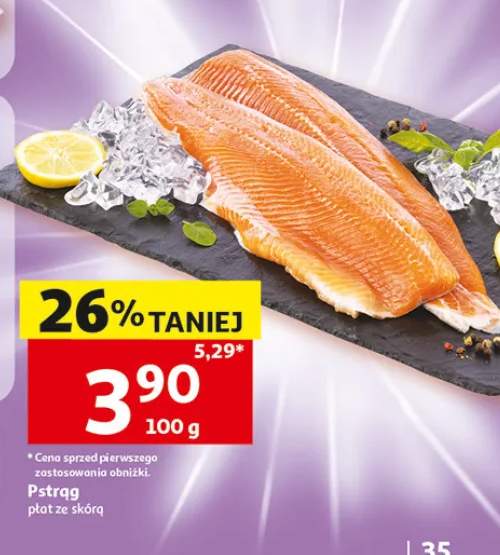 Pstrąg płat ze skórą