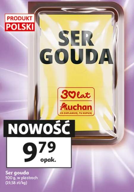 Ser gouda w plastrach Auchan