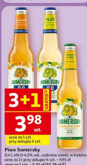 Piwo Somersby Mango & Lime bezalkoholowe