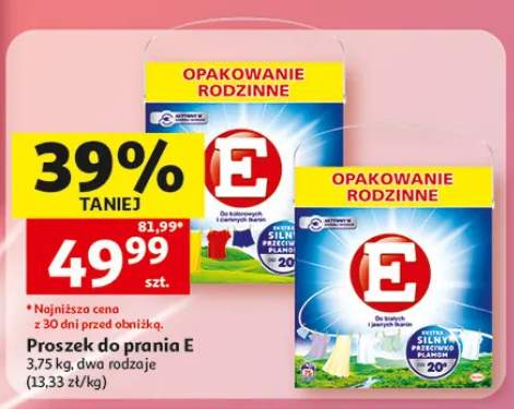 Proszek do prania E do białych i jasnych tkanin