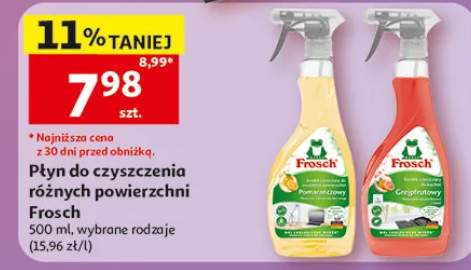 Płyn do czyszczenia różnych powierzchni Frosch grejpfrutowy