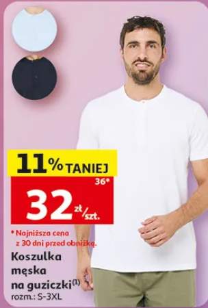Koszulka męska na guziczki Inextenso rozm. S-3XL