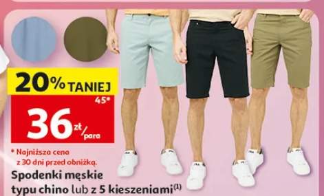 Spodenki męskie z 5 kieszeniami Inextenso rozm. 38-52 100% bawełny