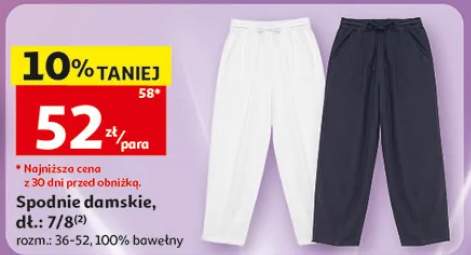 Spodnie damskie dł. 7/8 Inextenso rozm. 36-52 100% bawełny