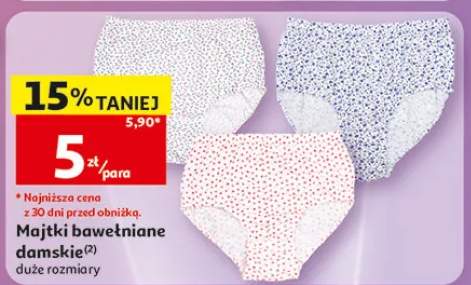 Majtki bawełniane damskie Inextenso duże rozmiary
