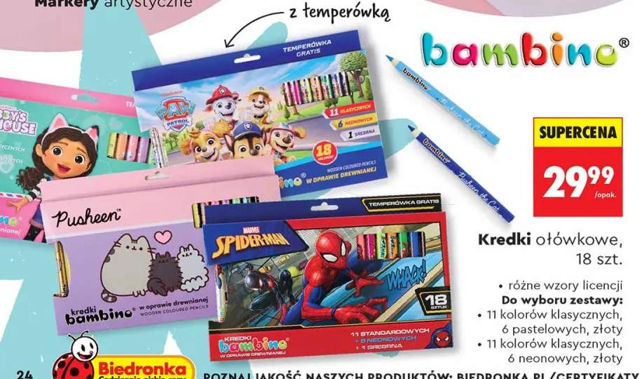 kredki ołówkowe