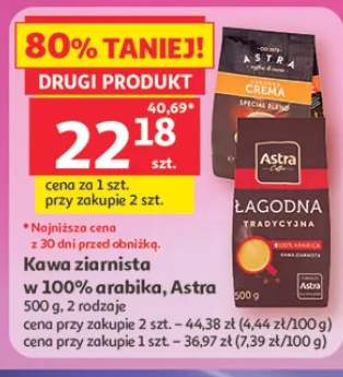 Kawa ziarnista Astra łagodna tradycyjna