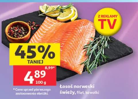 Łosoś norweski świeży filet kawałki