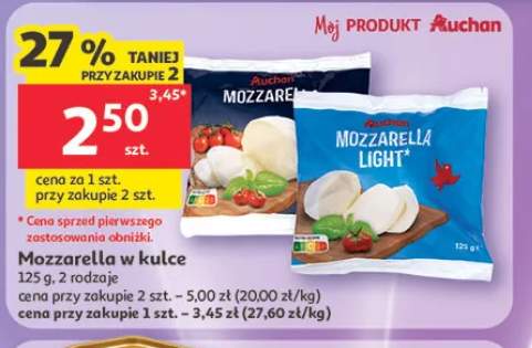 Mozzarella w kulce light Auchan