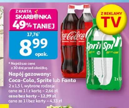 Napój gazowany Coca-Cola 2-pak 1,5l
