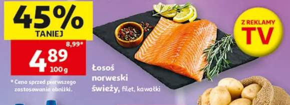 Łosoś norweski świeży filet kawałki