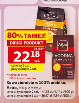 Kawa ziarnista Astra Crema