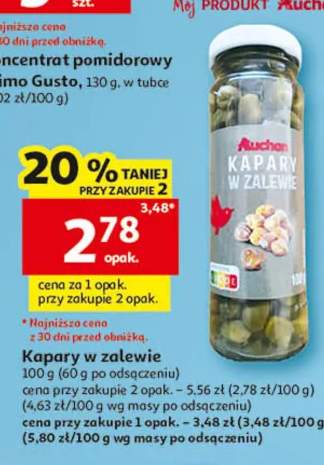 Kapary w zalewie Auchan