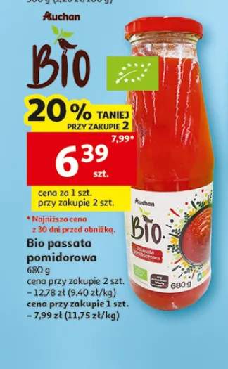 Bio passata pomidorowa Auchan