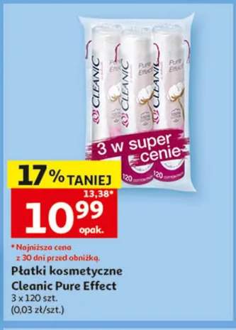 Płatki kosmetyczne Cleanic Pure Effect 3-pak