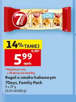 Rogal o smaku kakaowym 7Days Family Pack 5-pak 37g