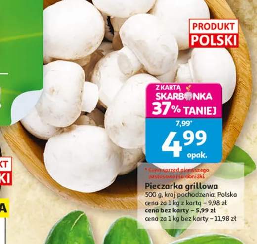 Pieczarka grillowa polska