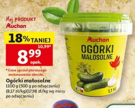 Ogórki małosolne Auchan