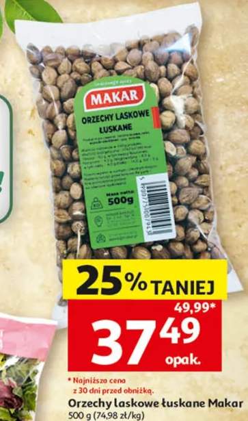 Orzechy laskowe łuskane Makar