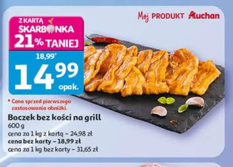 Boczek bez kości na grill Auchan