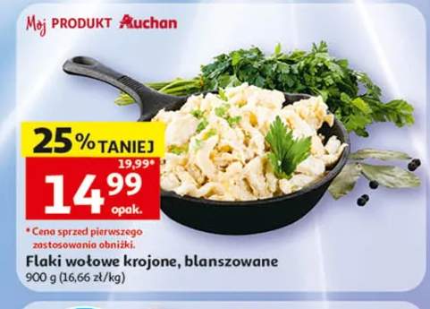 Flaki wołowe krojone blanszowane Auchan