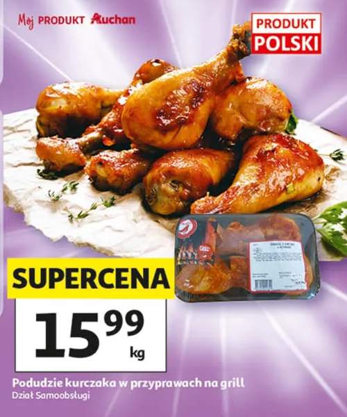 Podudzie kurczaka w przyprawach na grill
